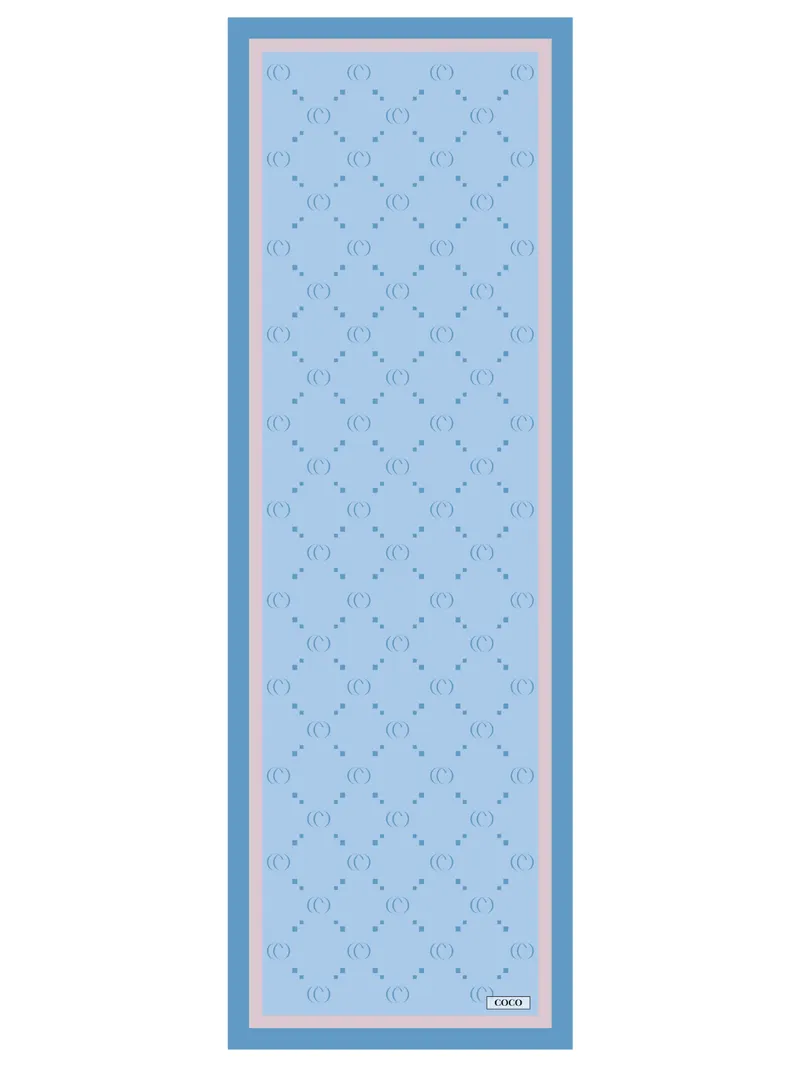 Baby Blue COCO Desen Şal