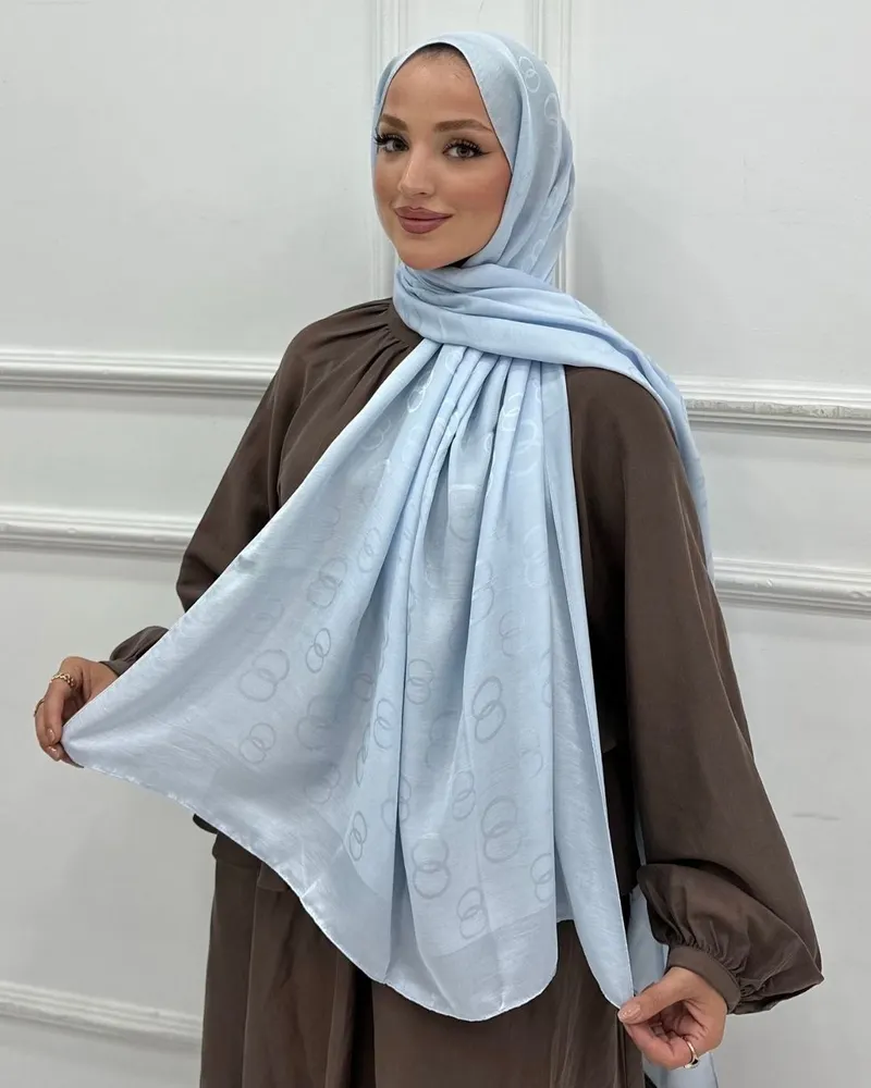 Bebe Mavi Imannoor Luna Desen Pamuk Jakar Şal · görsel 2