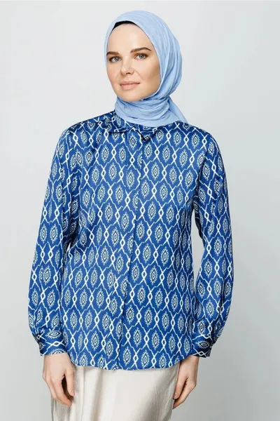 Bebe Mavi Piliseli Bambu Eşarp · Bebe Mavi