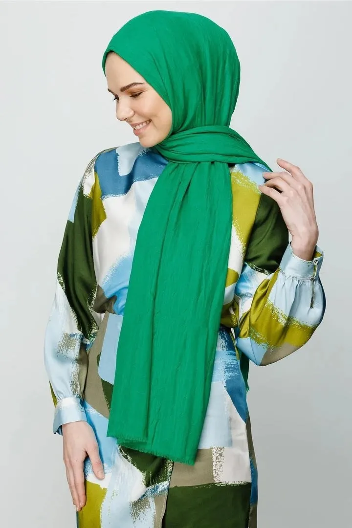 Benetton Yeşili Bambu Şal