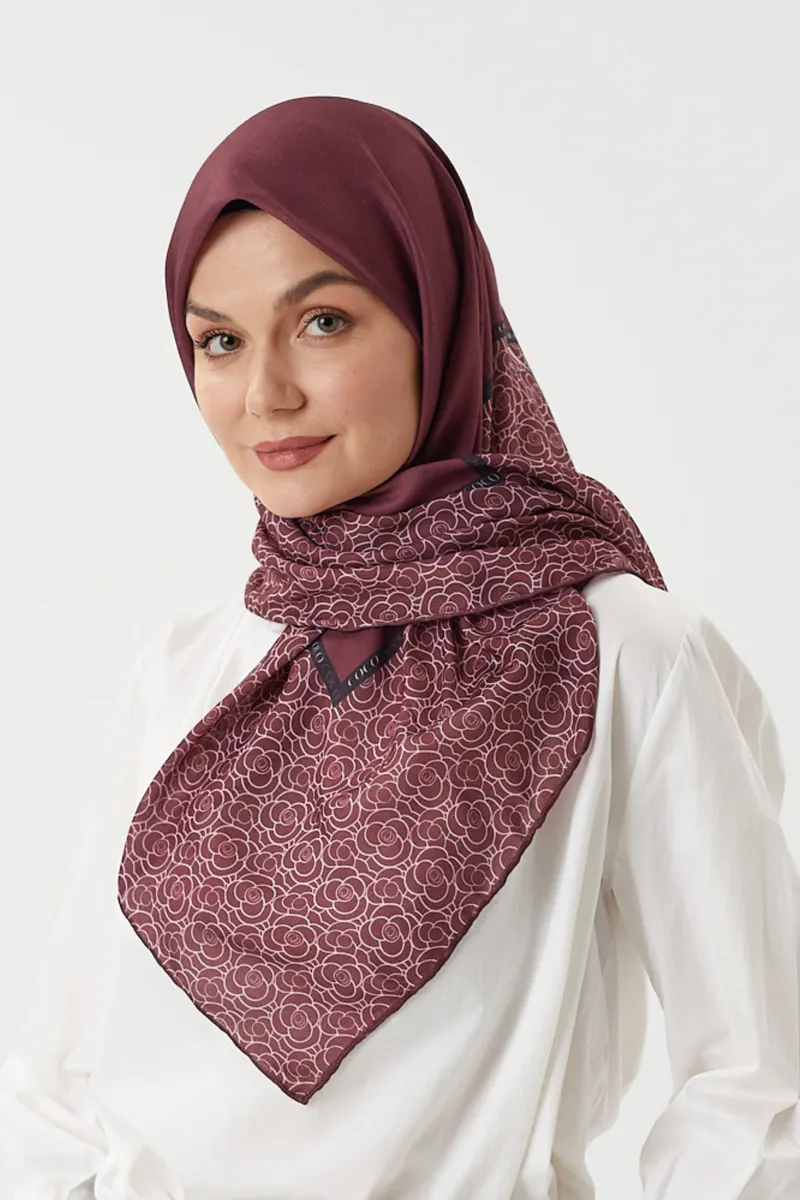 Bordo - Paris Pamuk Eşarp