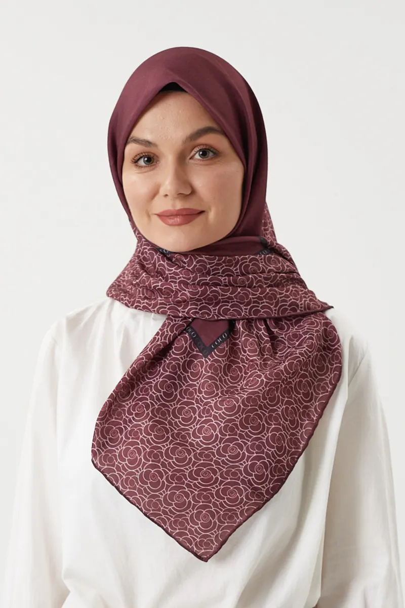 Bordo - Paris Pamuk Eşarp