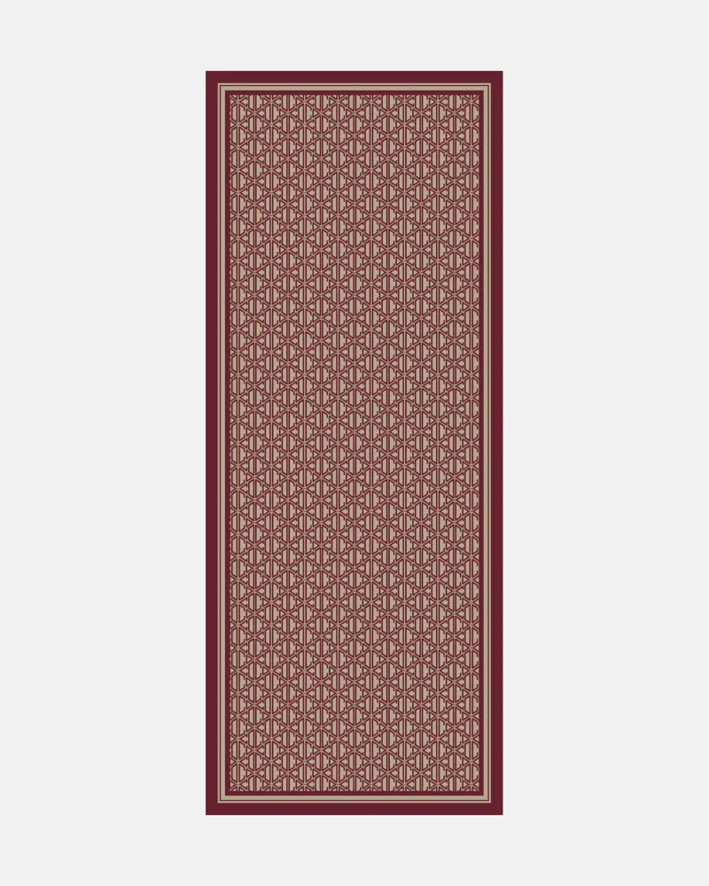 Bordo Signature Vual İpek Şal