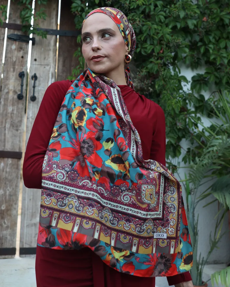 Bozkır Güneşi Silk Nomads Vual İpek Şal