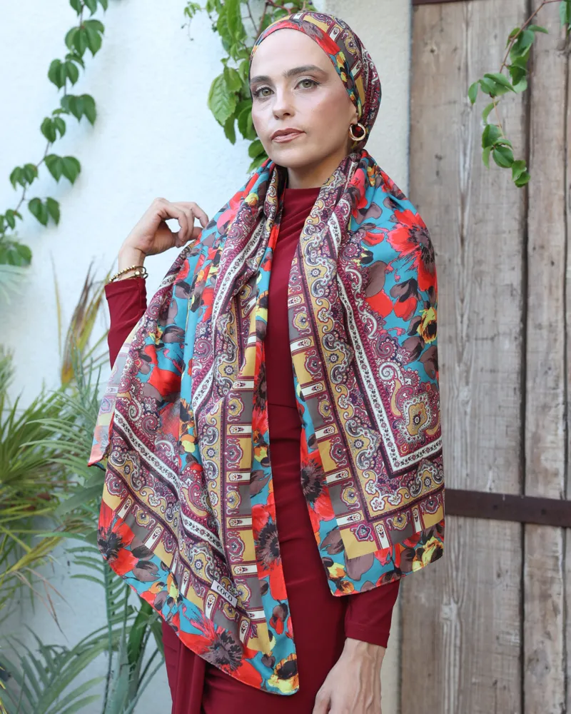 Bozkır Güneşi Silk Nomads Vual İpek Şal