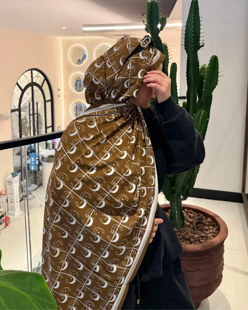 Camel Royal Vual İpek Şal