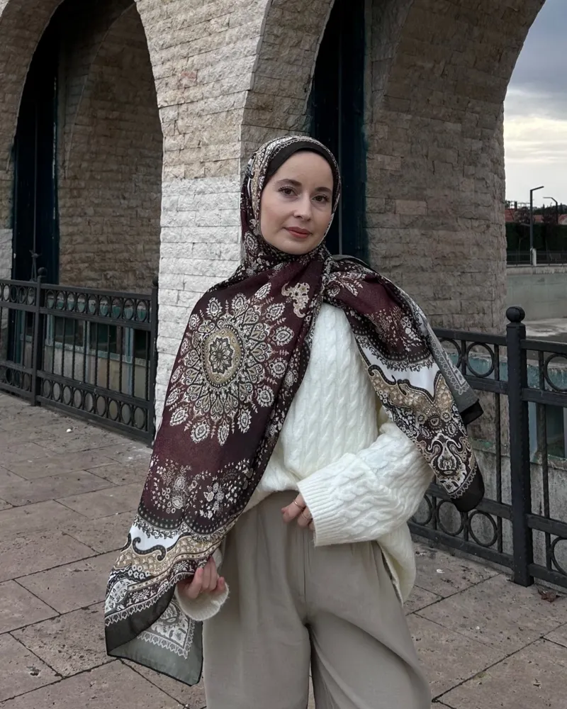 Ceylan Adımı Silk Nomads Vual İpek Şal