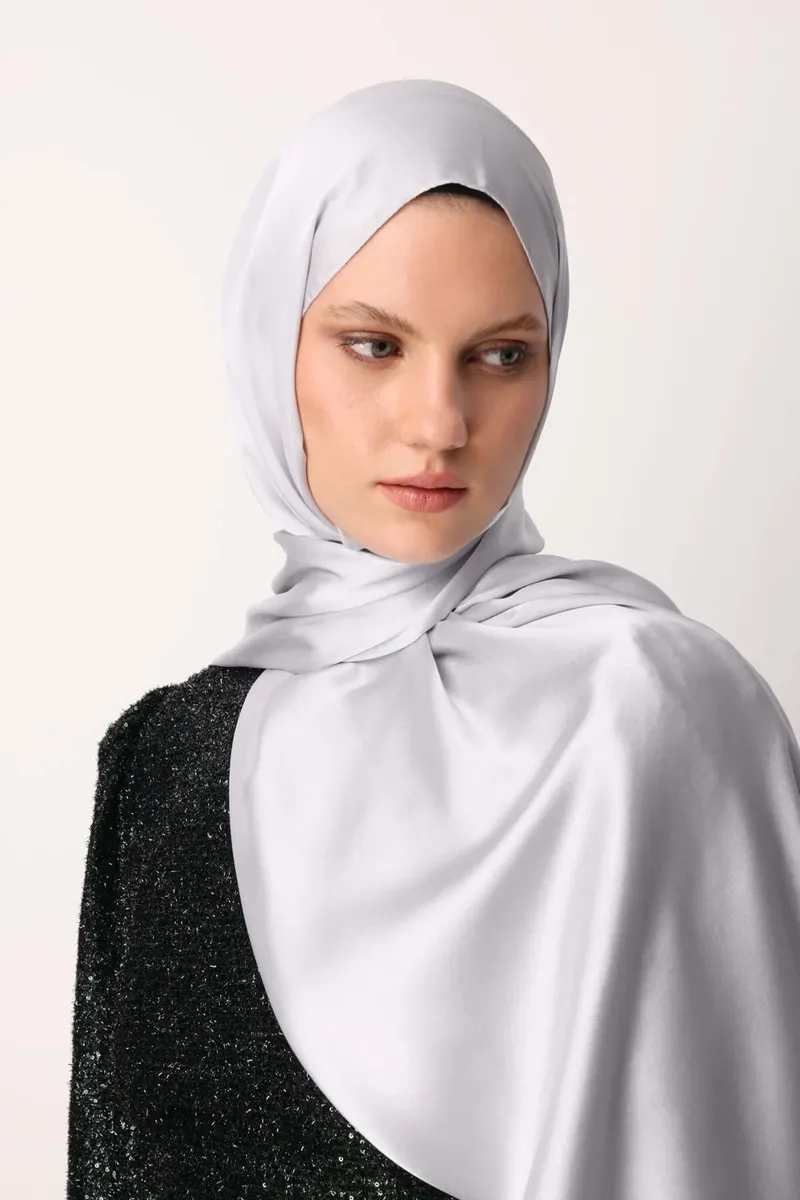 Açık Gri Diamond Aura Şal