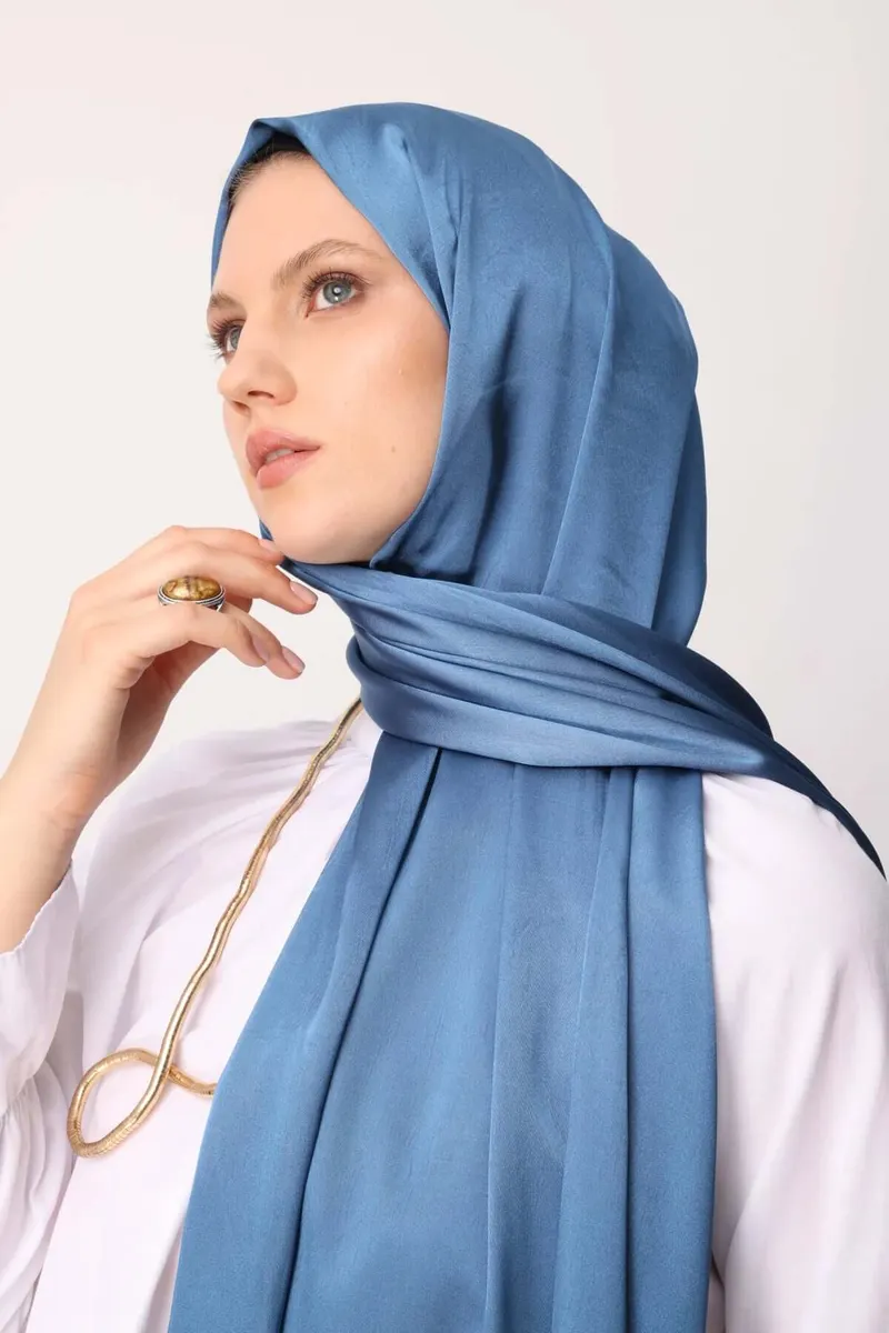 Gök Mavisi Diamond Aura Şal · görsel 2