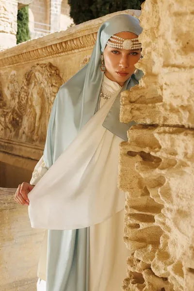 Mint Yeşili Diamond Aura Şal · Mint Yeşili