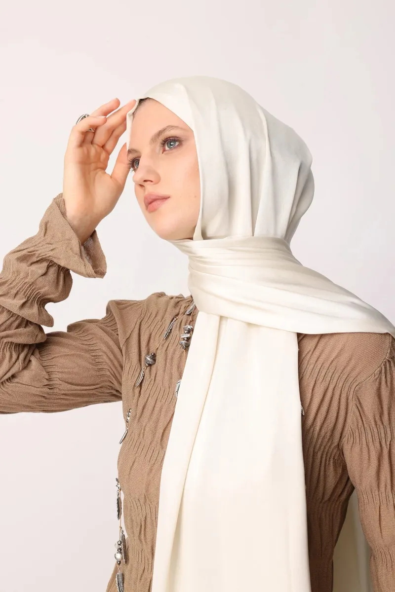 Taş Rengi Diamond Aura Şal · görsel 3