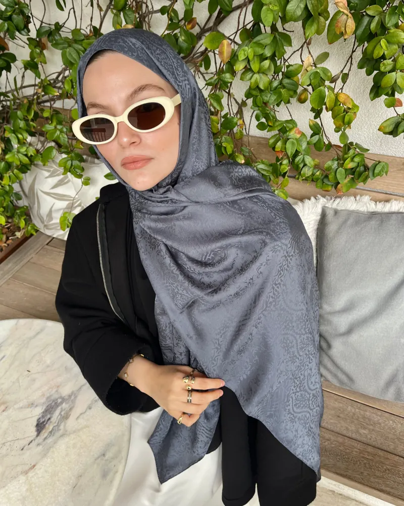 Füme Lavin Desen Jakar Şal