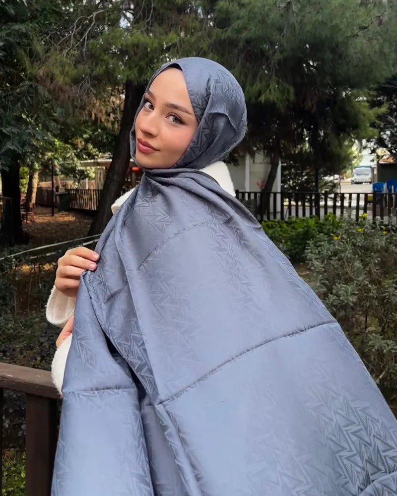Füme Triya Desen Jakar Şal