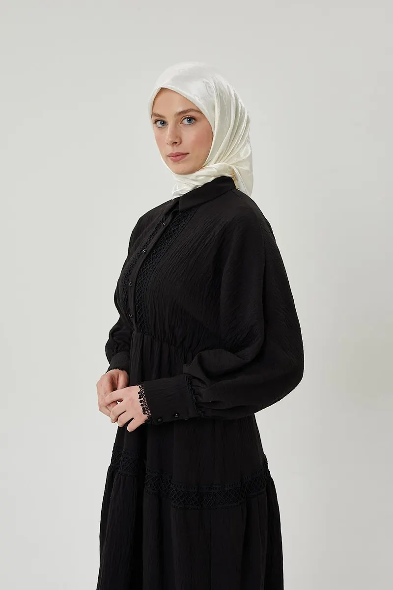 Kırık Beyaz G Desen Parlak Jakar Eşarp