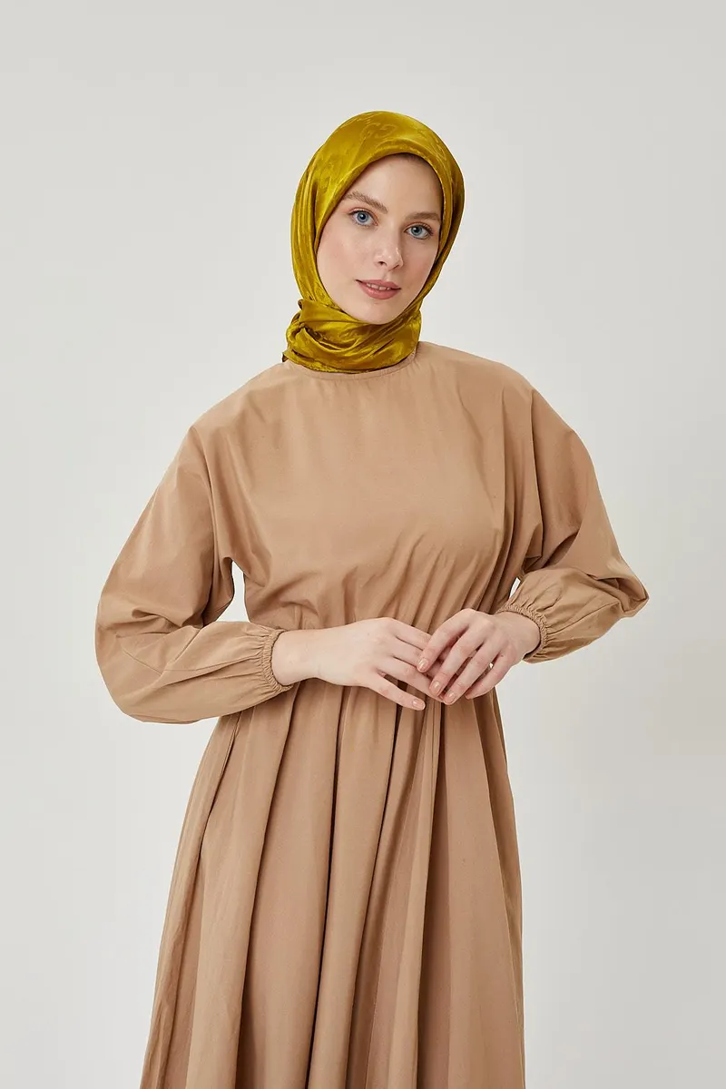 Olive Yeşil G Desen Parlak Jakar Eşarp