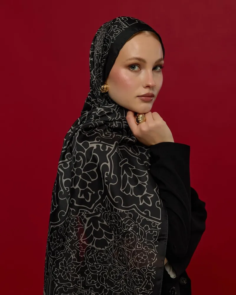 Gece & Krem Harem Rüyası Desen Şal - 67 · görsel 2