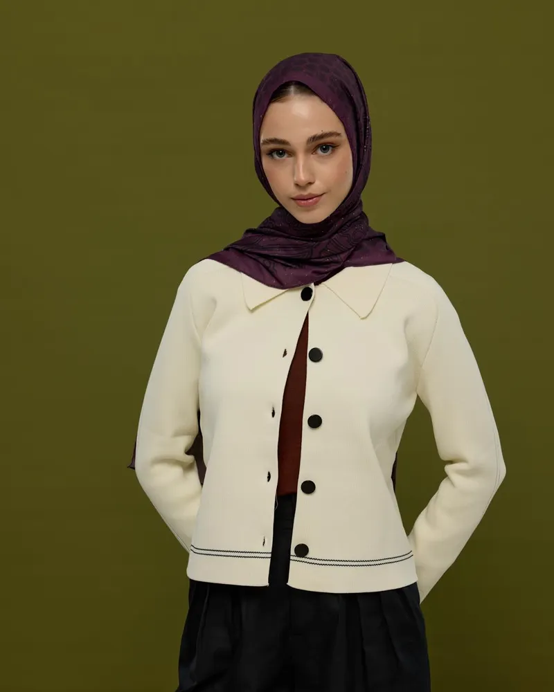 Gece & Mürdüm Bala Hatun Desen Şal - 76