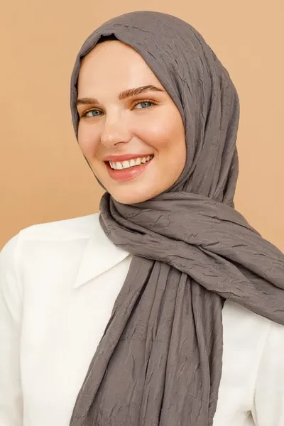 Gri Bambu Şal · Gri