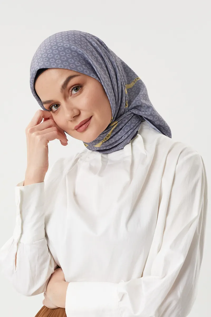 Gri - Morocco Pamuk Eşarp