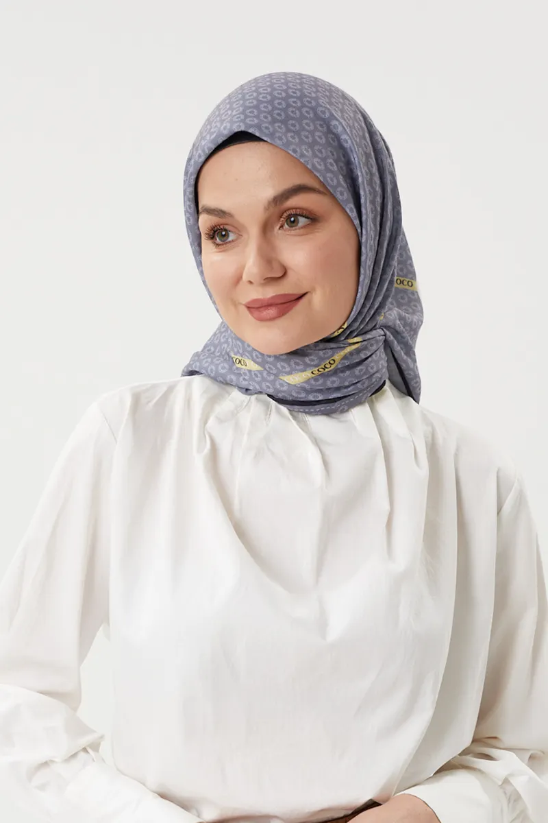Gri - Morocco Pamuk Eşarp