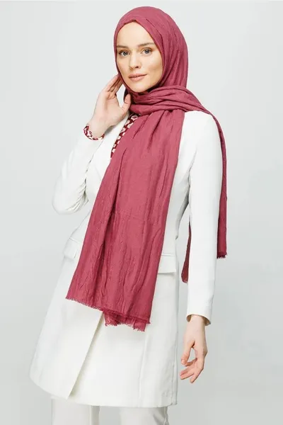 Gül Kurusu Bambu Şal · Gül Kurusu