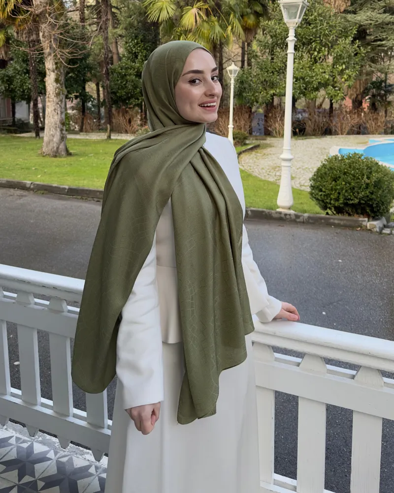 Haki Döngü Desen Jakar Şal