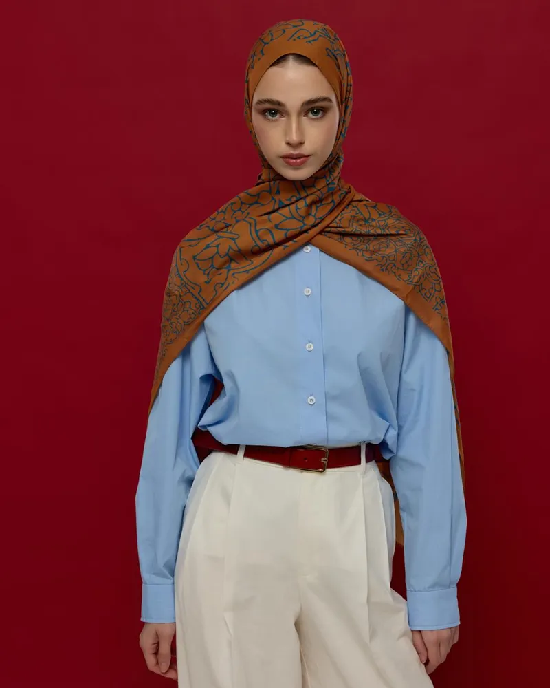 Hardal Zerafeti & Safir Harem Rüyası Desen Şal - 22