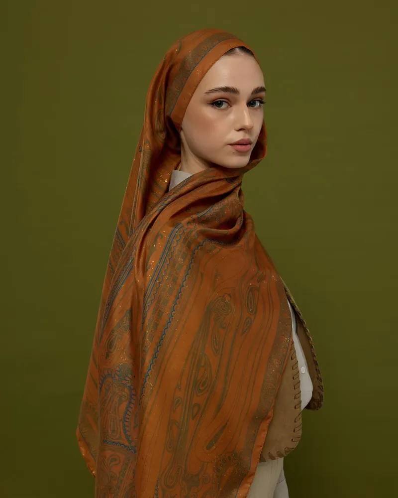 Hardal Zerafeti & Safir Hürrem Desen Şal - 22