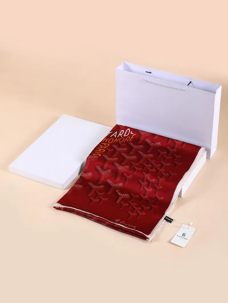 İthal Bordo GY Desen Vual İpek Şal