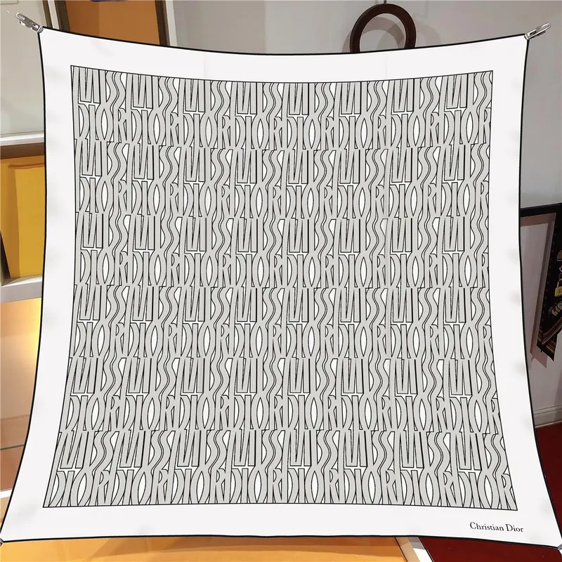 İthal Gri D 2 Desen Twill İpek Eşarp