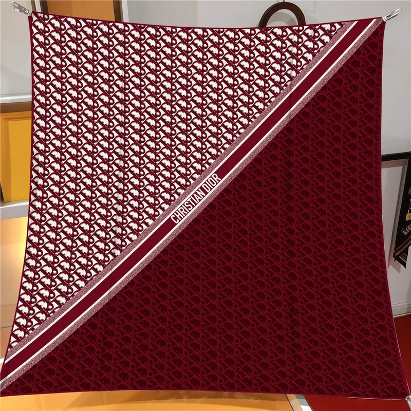 İthal Kırmızı & Bordo D Desen Twill İpek Eşarp