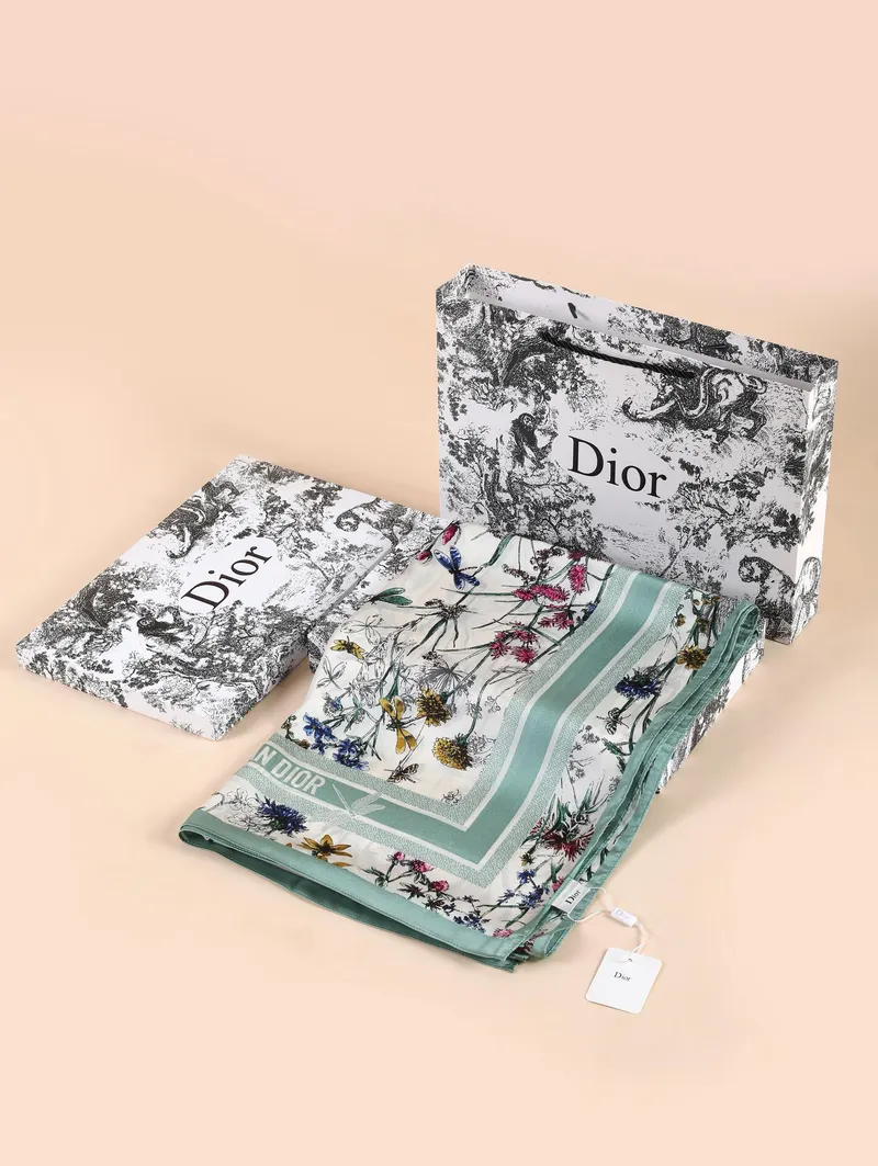 İthal Mint D Desen Vual İpek Şal