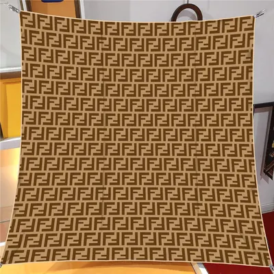 İthal Mocha F Desen Twill İpek Eşarp · Mocha
