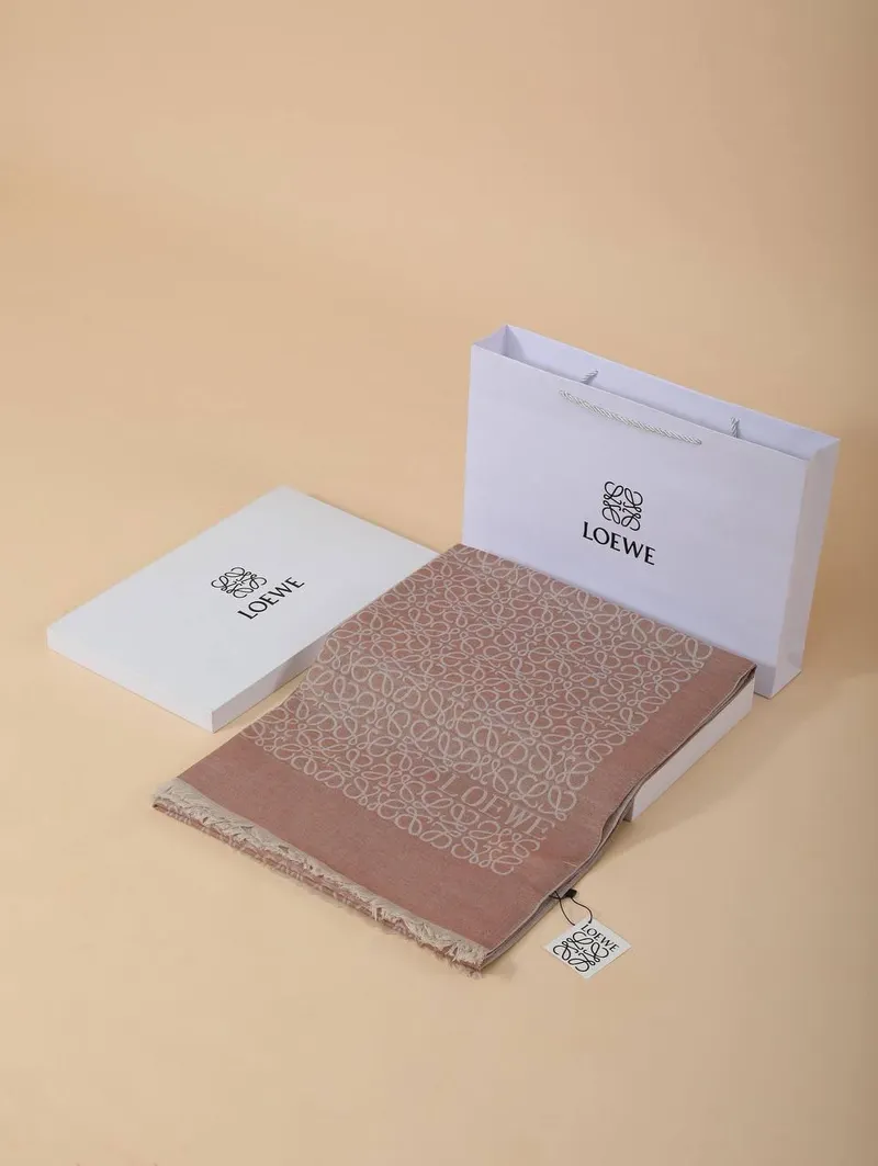 İthal Pastel Pembe L Desen Yün İpek Şal