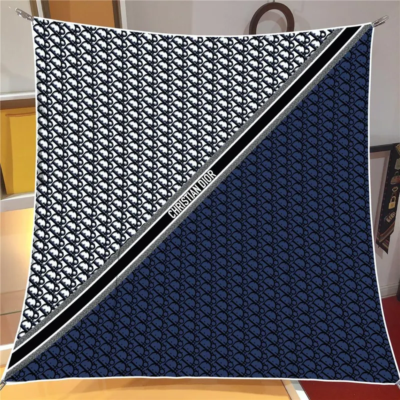 İthal Taş & Lacivert D Desen Twill İpek Eşarp