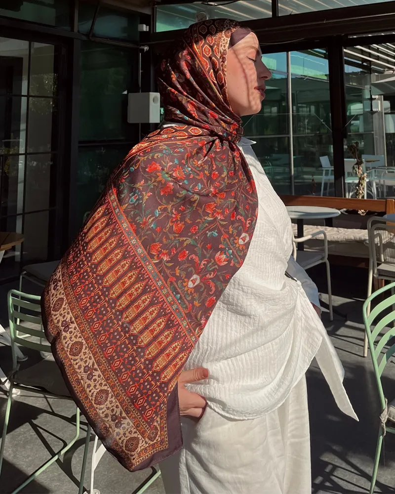 Kadim İzler Silk Nomads Vual İpek Şal