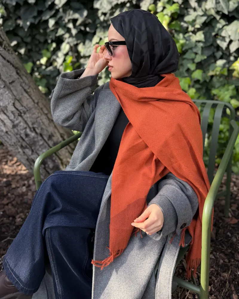 Kiremit İthal Kaşmir Atkı