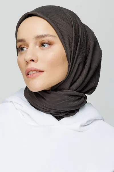 Koyu Füme Bambu Eşarp · Koyu Füme