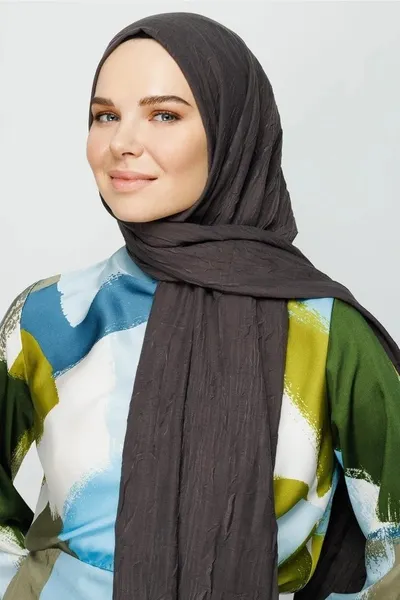Koyu Füme Bambu Şal · Koyu Füme