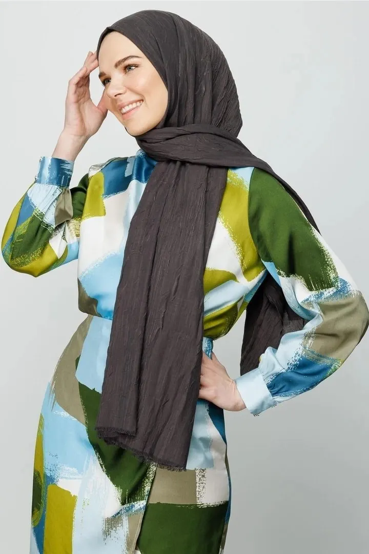 Koyu Füme Bambu Şal