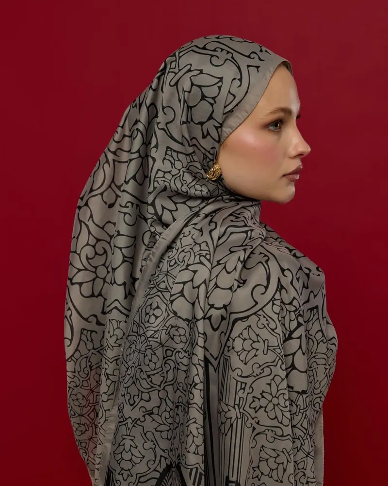 Krem & Gece Harem Rüyası Desen Şal - 68 · görsel 2