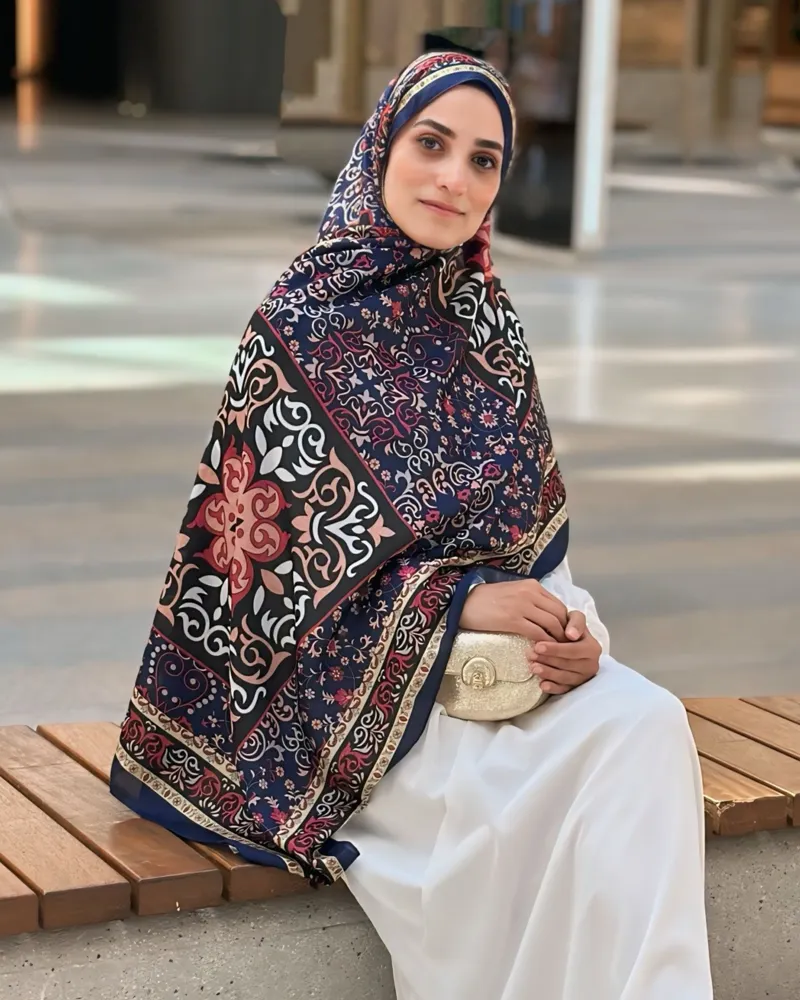 Kum Fırtınası Silk Nomads Vual İpek Şal · görsel 3