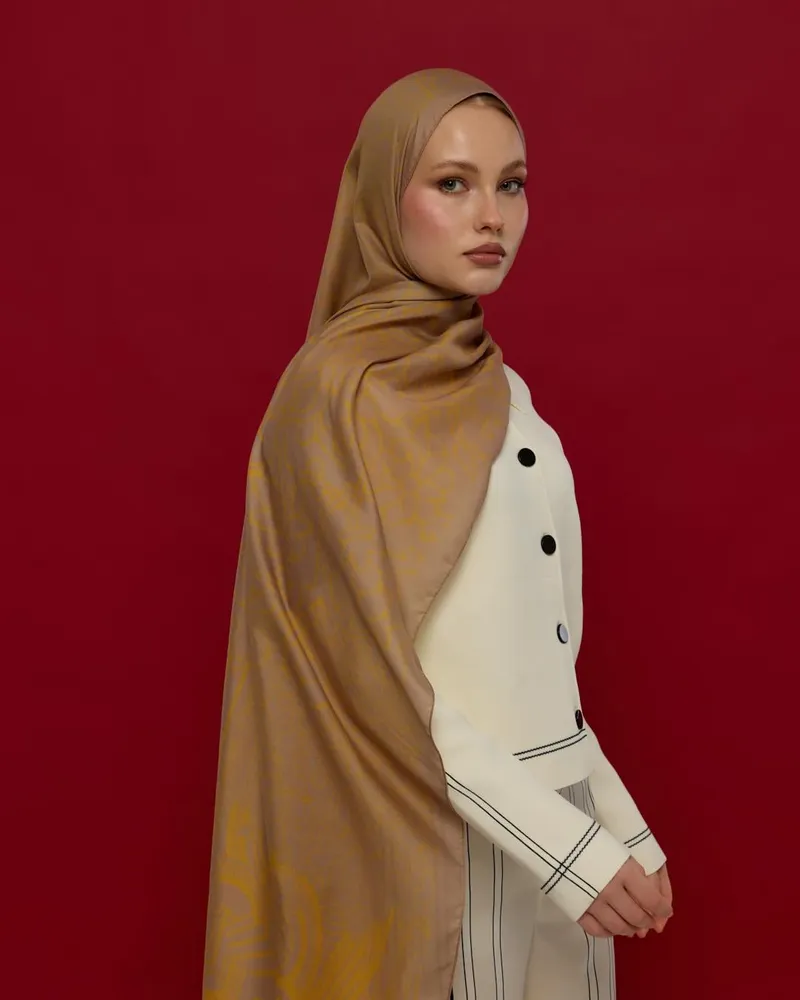 Kumral Toprak & Bal Revanı Harem Rüyası Desen Şal - 47