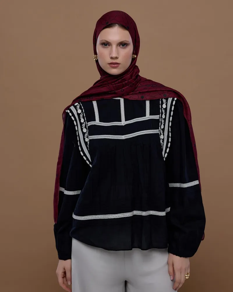 Lav & Nar Efsunlu Desen Şal - 78