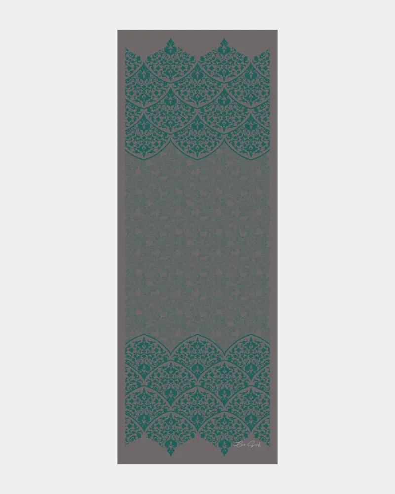Lavanta Çizgisi & Zümrüt Saraylı Desen Şal - 54