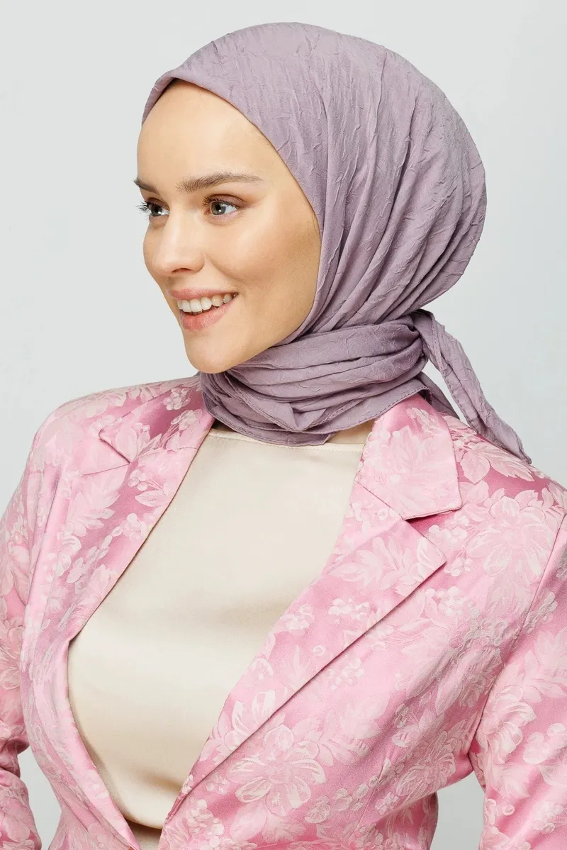 Lavanta Gri Bambu Eşarp