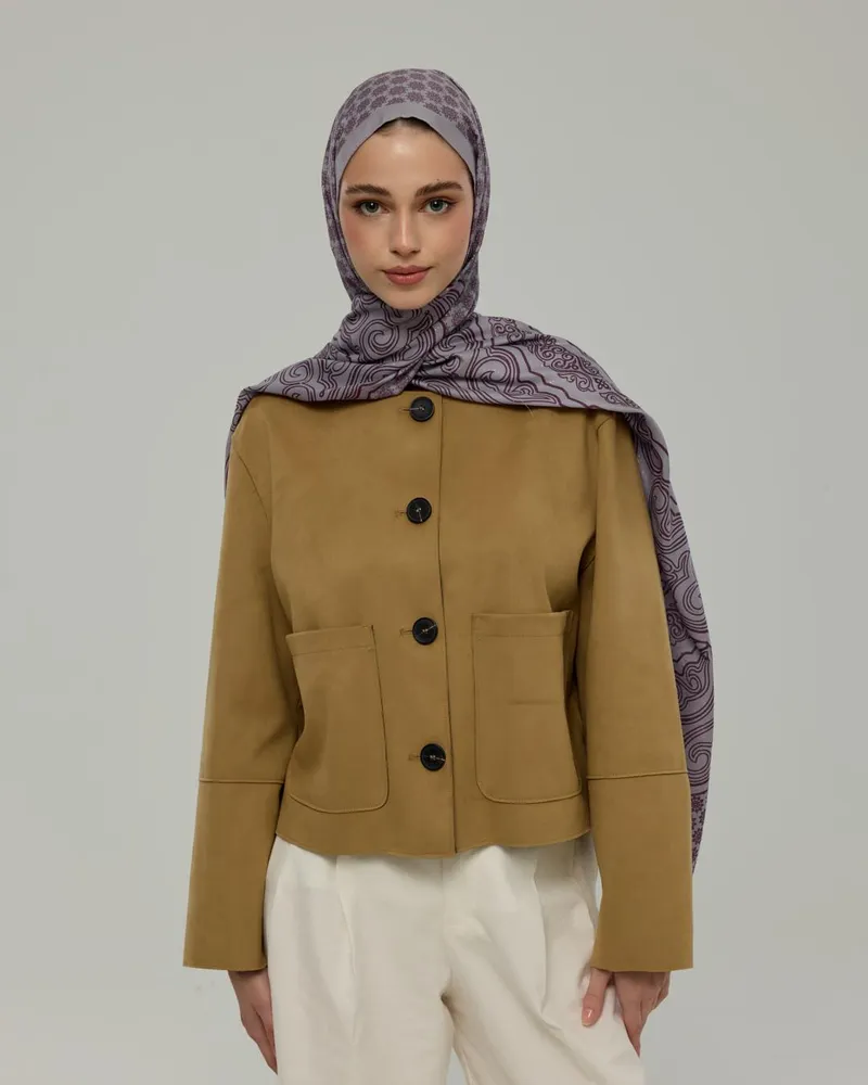 Leylak & Erguvani Bala Hatun Desen Şal - 02