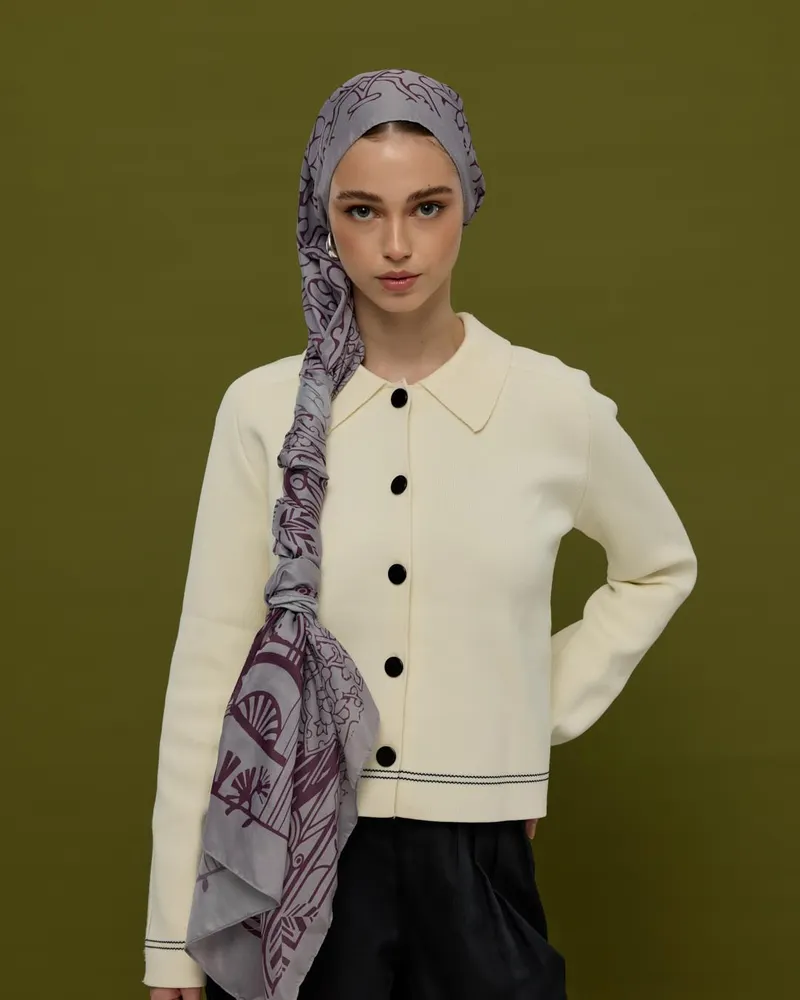 Leylak & Erguvani Harem Rüyası Desen Şal - 02 · görsel 4