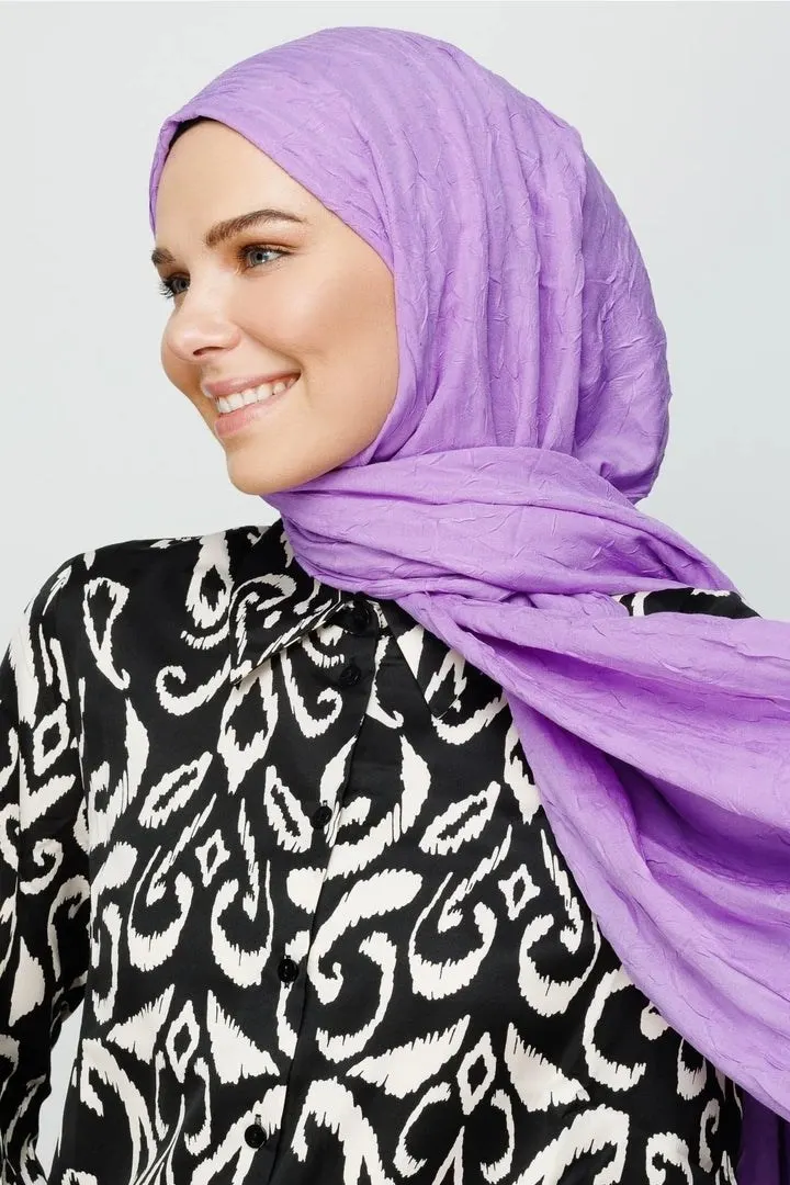 Lila Bambu Şal