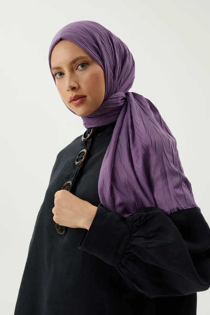 Lila Piliseli Bambu Şal